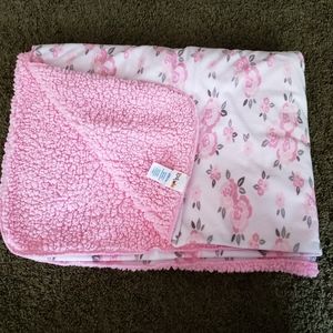 30 inch x 40 inch Baby Blanket - Pink Roses